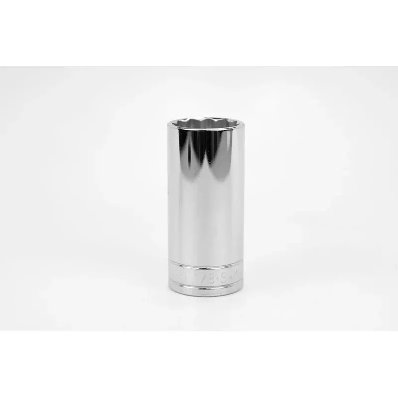 1-1/8″ 1/2″ Drive 12 Point Fractional Deep Chrome Socket