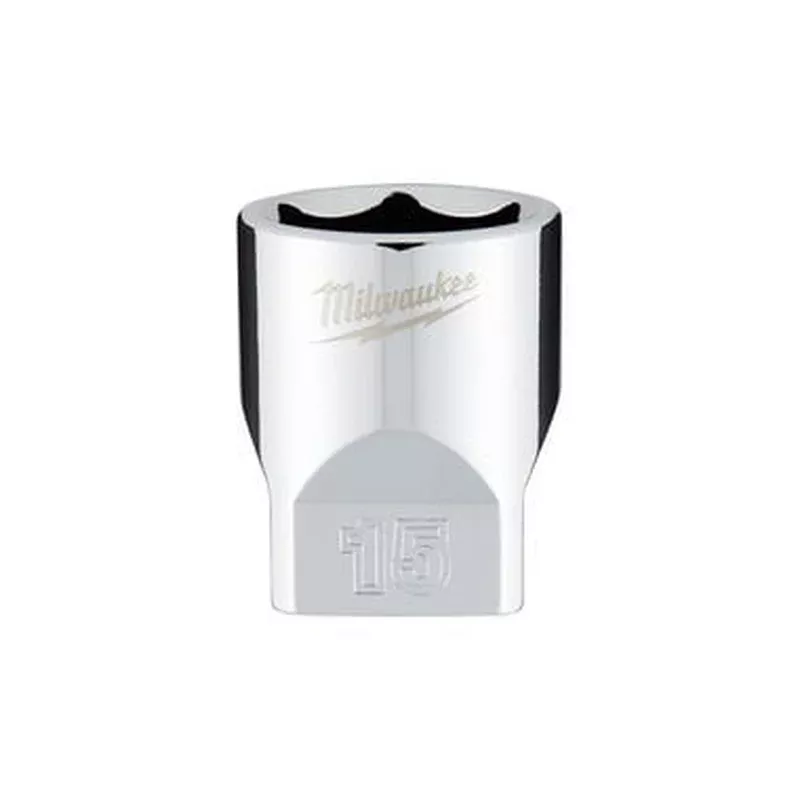 1/4 in. Drive 15mm Metric 6-Point Socket