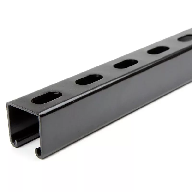 1-5/8″ x 1-5/8″ Short Slotted Strut Channel 10 ft. – Black E-Coat/Paint