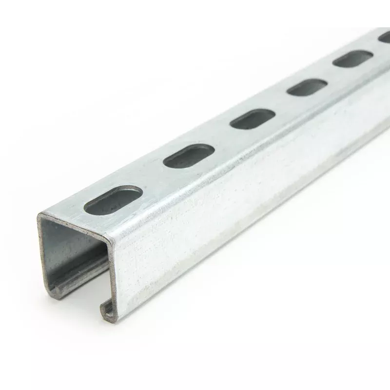1-5/8″ x 1-5/8″ Short Slotted Strut Channel 18″ – Aluminum