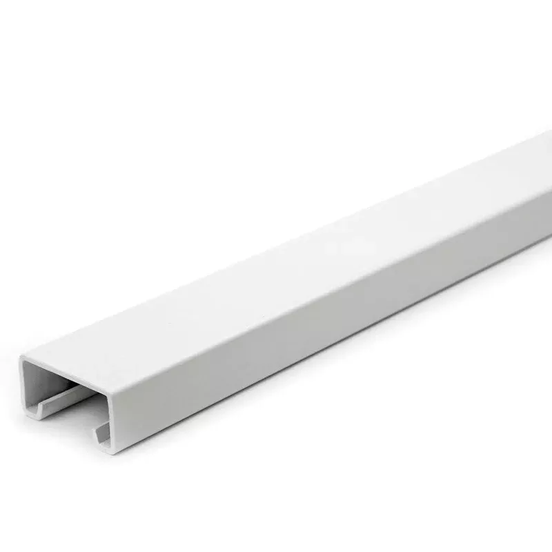 1-5/8″ x 13/16″ Solid Strut Channel 8 ft. – White Powder Coat/Paint