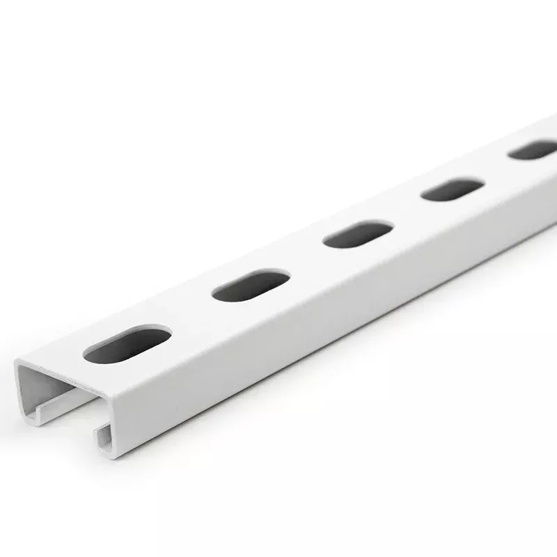 1-5/8″ x 13/16″ Strut Channel with Short Slots 6 ft. – White Powder Coat/Paint