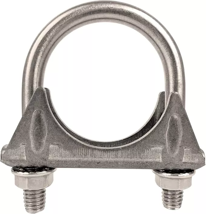 1.75" Universal Heavy Duty Exhaust U Clamp 1 3/4 Inch Stainless Steel Muffer U-Bolt Clamps
