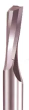 1 Flute Low Helix Downcut Bit, 1/4 Dia, 3/8 Cut Length, 1/4 Shank, Vortex 4730
