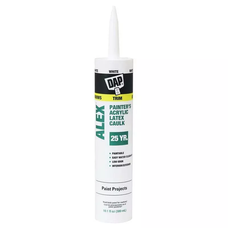 10.1 Oz Alex White Painter’s Acrylic Latex Painters Caulk