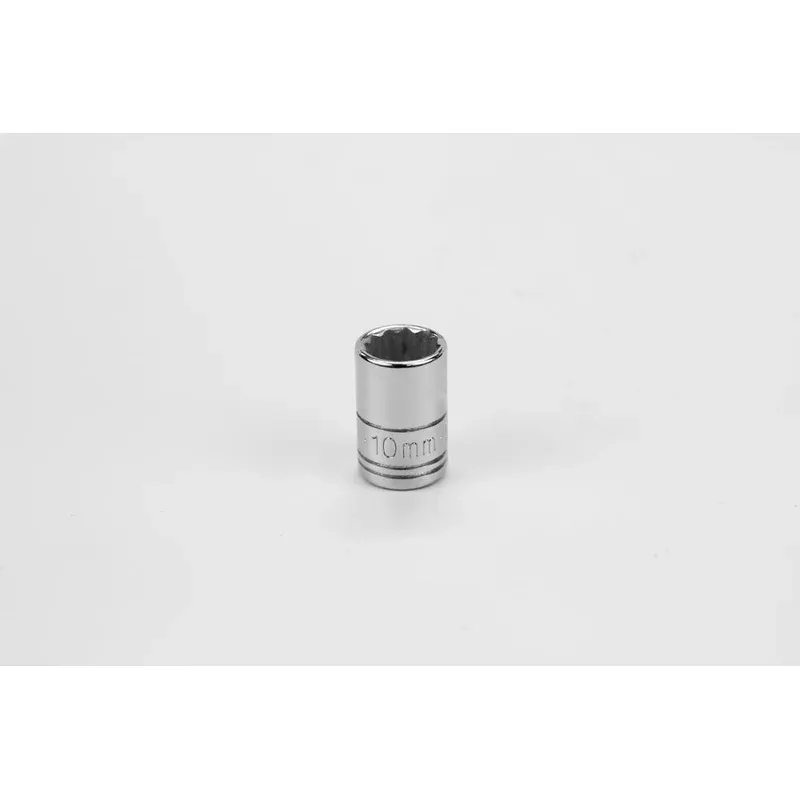 10 mm 1/4″ Drive 12 Point Metric Standard Chrome Socket