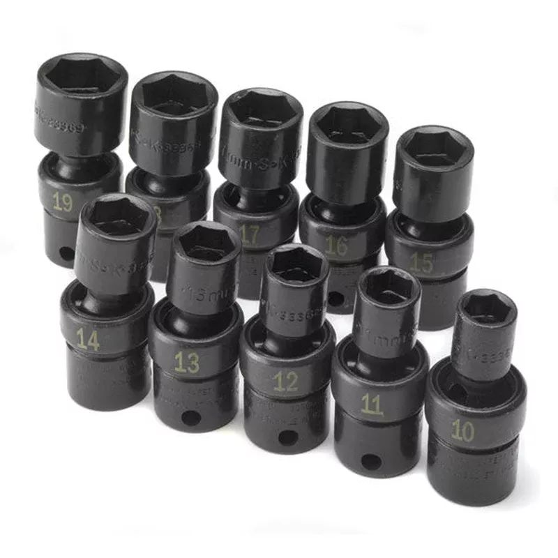 10 Piece 3/8″ Drive Metric Swivel Impact Socket Set