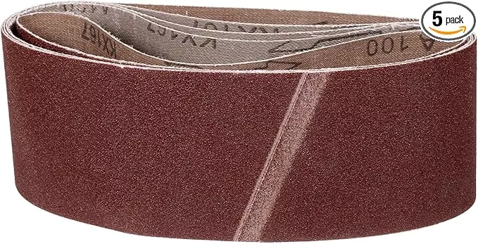 2-1/2 x 14 Inch Sanding Belt, 5 Pcs 100 Grit Knife Sharpener Belts Work Sharpening for Belt Sander Knife Carving Tool Metal Working