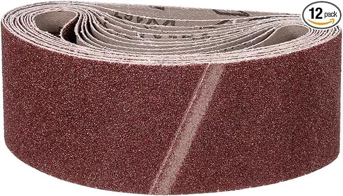 3 x 18 Inch Sanding Belt, 12 Pcs 40 Grit Knife Sharpener Belts Work Sharpening for Belt Sander Knife Carving Tool Metal Working