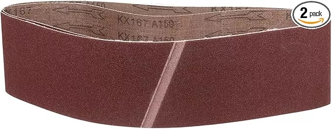 3 x 24 Inch Sanding Belt, 2 Pcs 150 Grit Knife Sharpener Belts Work Sharpening for Belt Sander Knife Carving Tool Metal Working