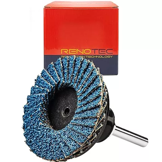 30 Pcs 2 Inch Mini Flap Disc, Zirconia High Density, with 1 Pcs 1/4 inch Shank Holder, for Metal Grinding, for Angle Die Grinder (80 GRIT)