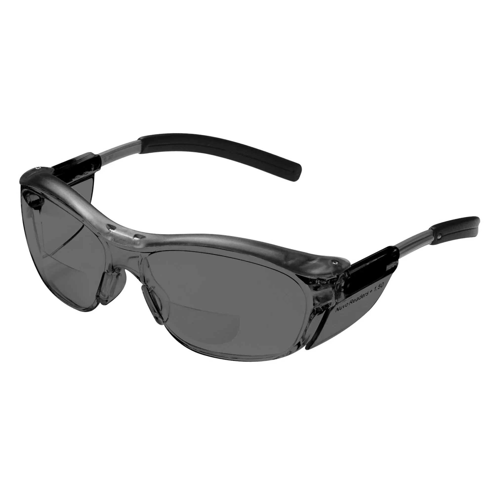 3M Nuvo Reader Protective Eyewear 11500-00000-20 Gray Lens, GrayFrame