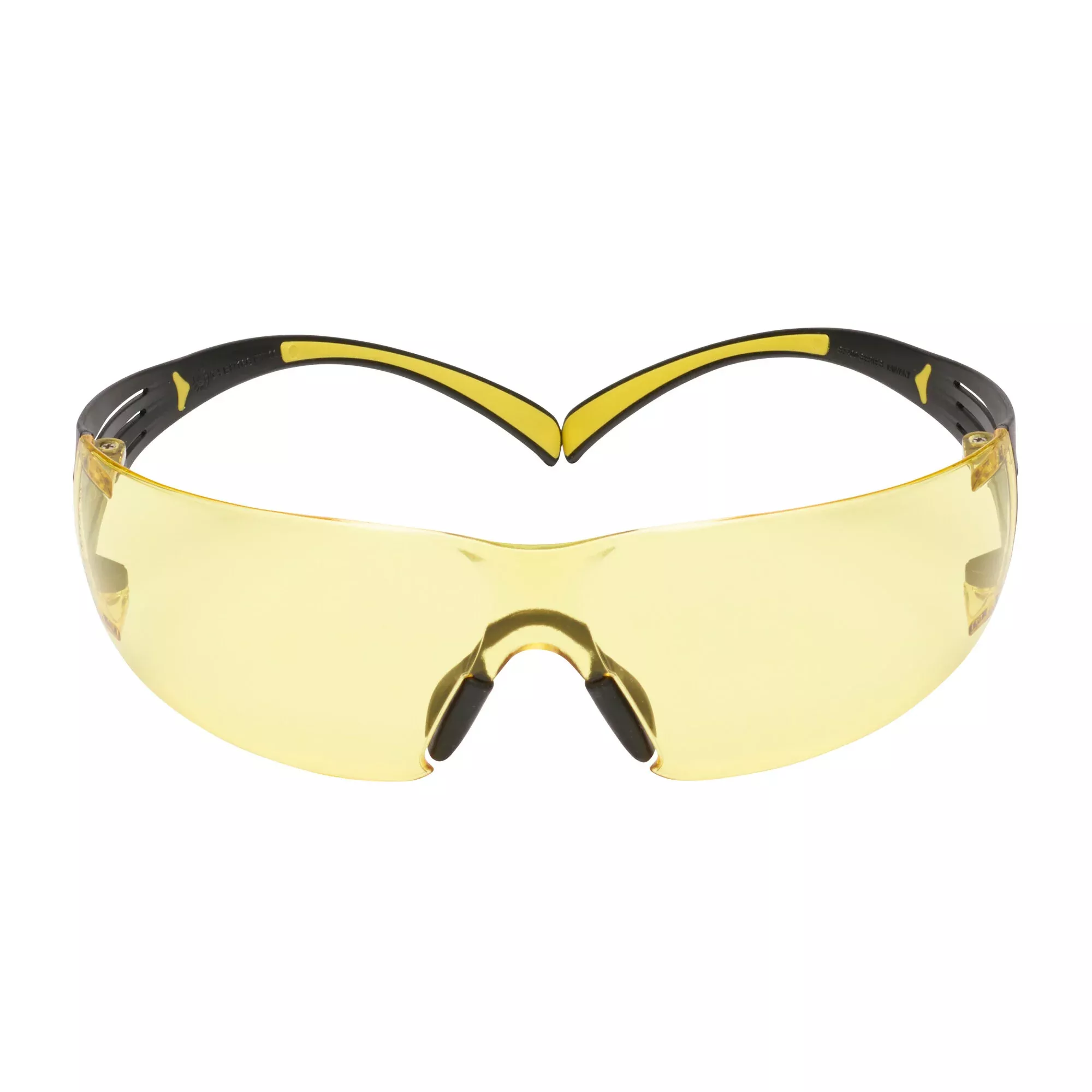 3M SecureFit Safety Glasses SF403SGAF-YEL, Yellow/Black