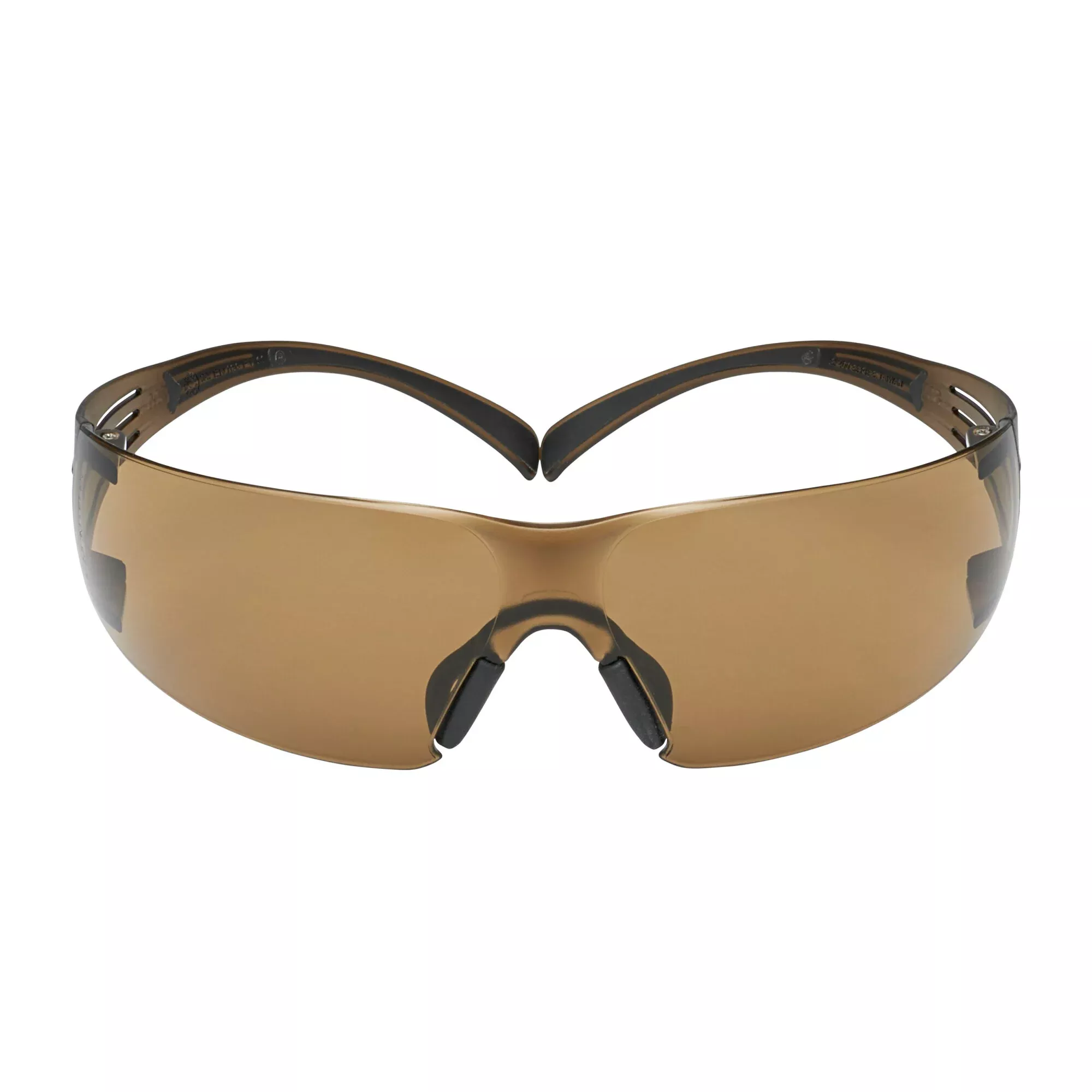3M SecureFit Safety Glasses SF405SGAF-BLA, Black/Brown