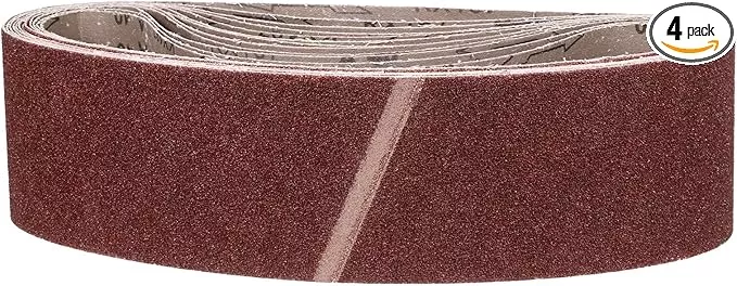 4 x 36 Inch Sanding Belt, 4 Pcs 40 Grit Knife Sharpener Belts Work Sharpening for Belt Sander Knife Carving Tool Metal Working