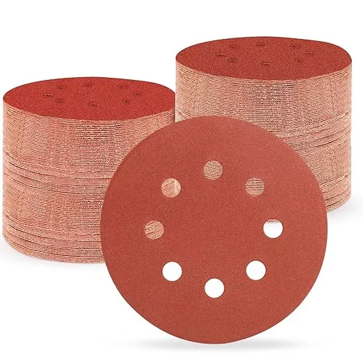 5 Inch 8 Hole Sanding Discs, 150 PCS 240 Grit Hook and Loop Sandpaper, Round Aluminum Oxide Sand Paper Discs for Random Orbital Sander