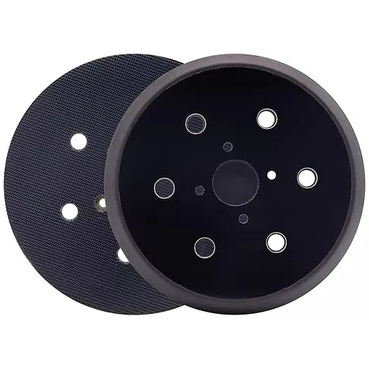 6 Inch Replacement Sander Pads, 6 Holes Hook and Loop Sander Pad for Ridgid R2611 Random Orbit Sander, 2 Pack