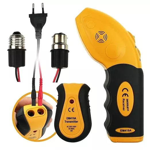 allsun AC 100-120V Circuit Finder Non-Contact Voltage Sensor Auto-Sensing Receiver Transmitter Locates AC Circuits Fuses