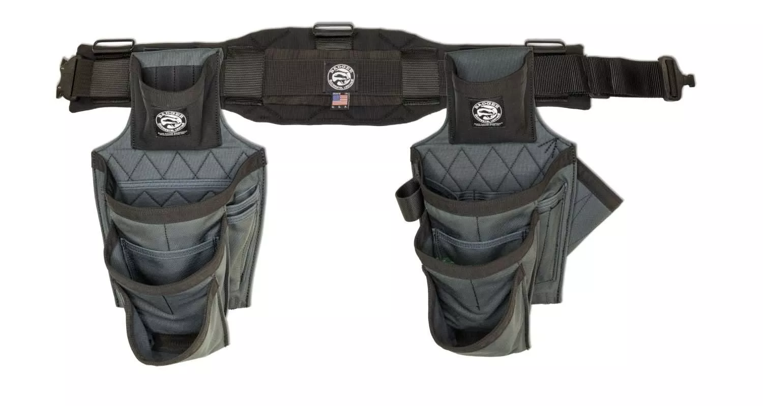 Badger Tool Belt 463110 LG Framer Set, Gunmetal Black