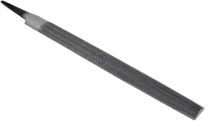 Benchmark Abrasives 8" Bastard Cut Half Round Aluminum Metal Hand File Tool, Hardened Steel File, Deburr Shaping Filing Soft Metal Aluminum Tin Iron Copper Plastic Hard Wood Metalworking DIY (8")