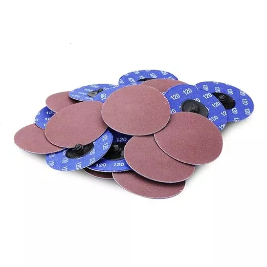 BHA Aluminum Oxide Quick Change Sanding Discs, 3", 120 Grit - 25 Pack