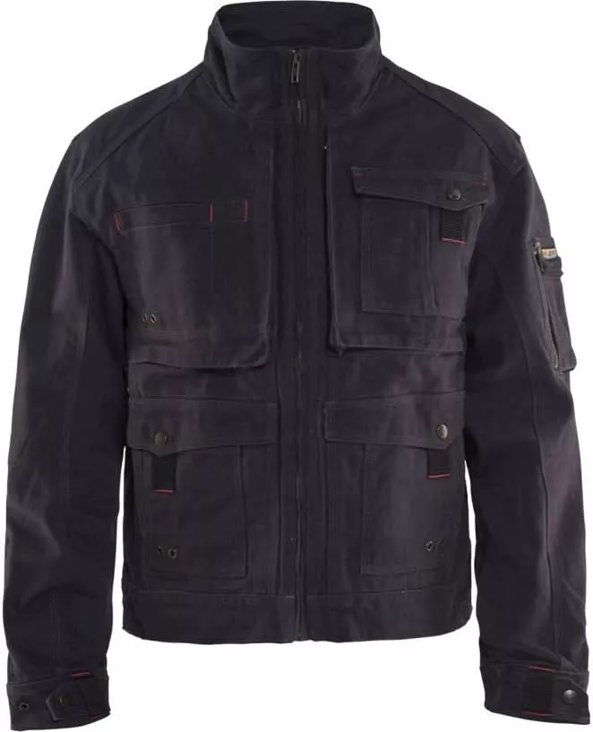 Blaklader 40621320 Brawny Canvas Jacket, Steel Blue, 4XL