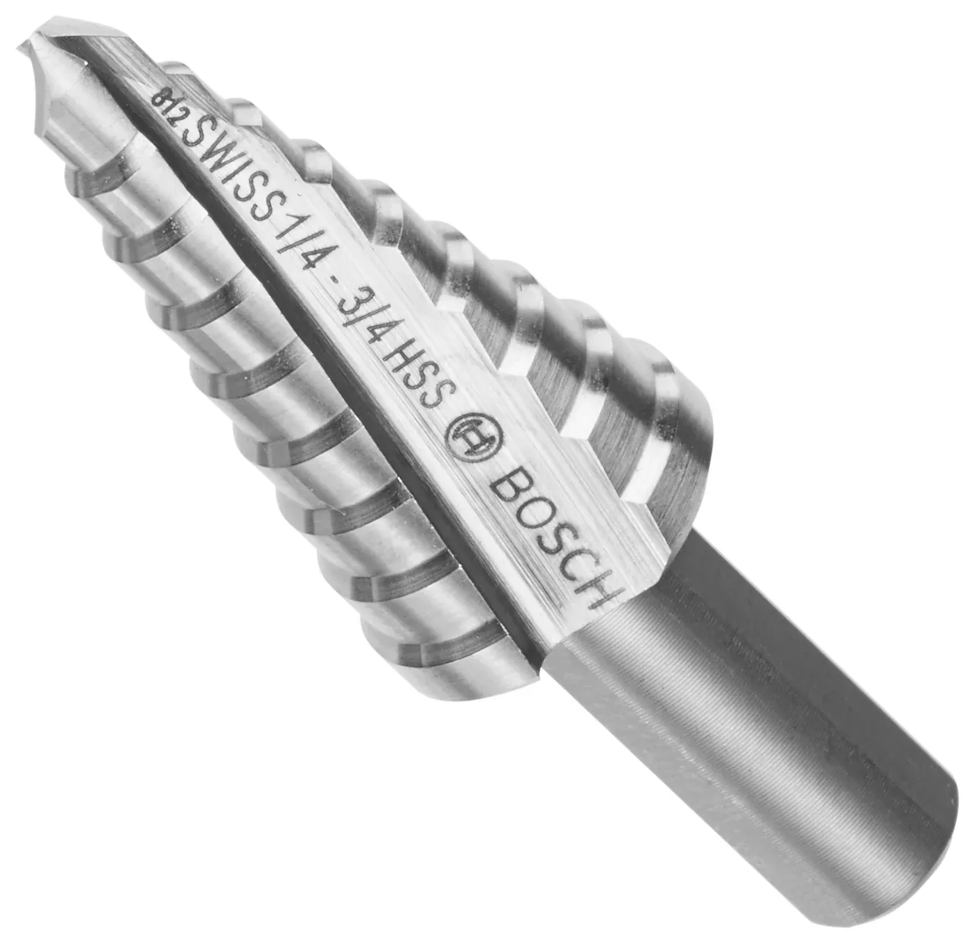 Bosch 1/4" to 3/4" High-Speed Steel Turbo Step Drill Bit SDC3
