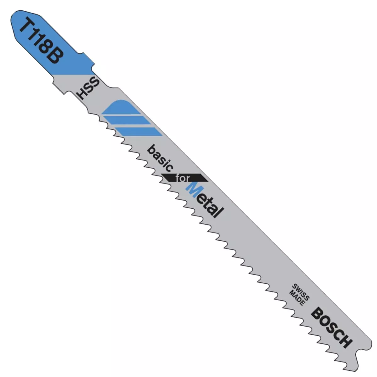 Bosch 100 pc 3-5/8" 11-14 TPI Basic, Metal TS Jigsaw Blades T118B100