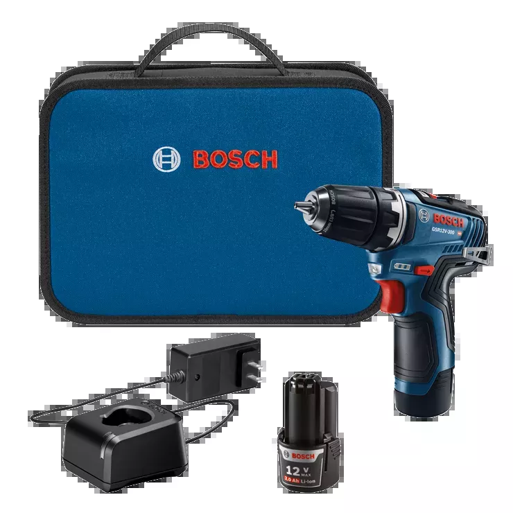 BOSCH 12V MAX EC 3/8" Drill/Driver Kit