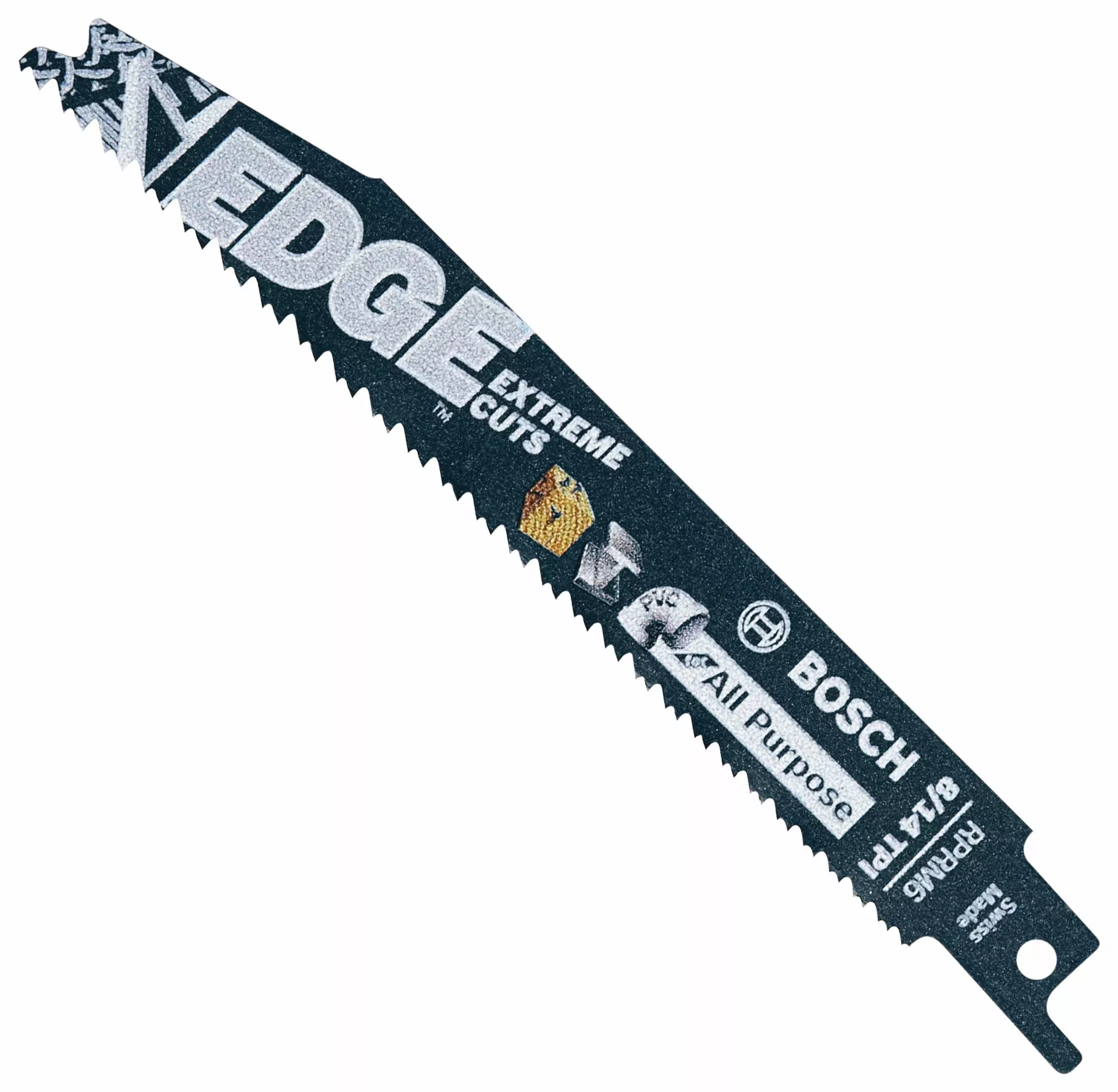 Bosch 25 pc 6" 8/14 TPI Edge Recip. Saw Blades, All Purpose RPRM6-25B