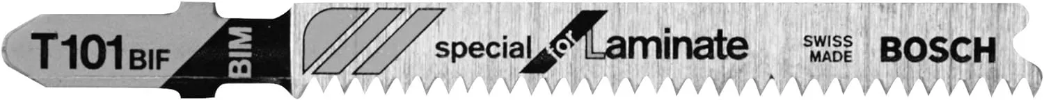 Bosch 3" 14 TPI Bi-Metal Scroll Jigsaw Blade, Laminate, 5pk T101BIF