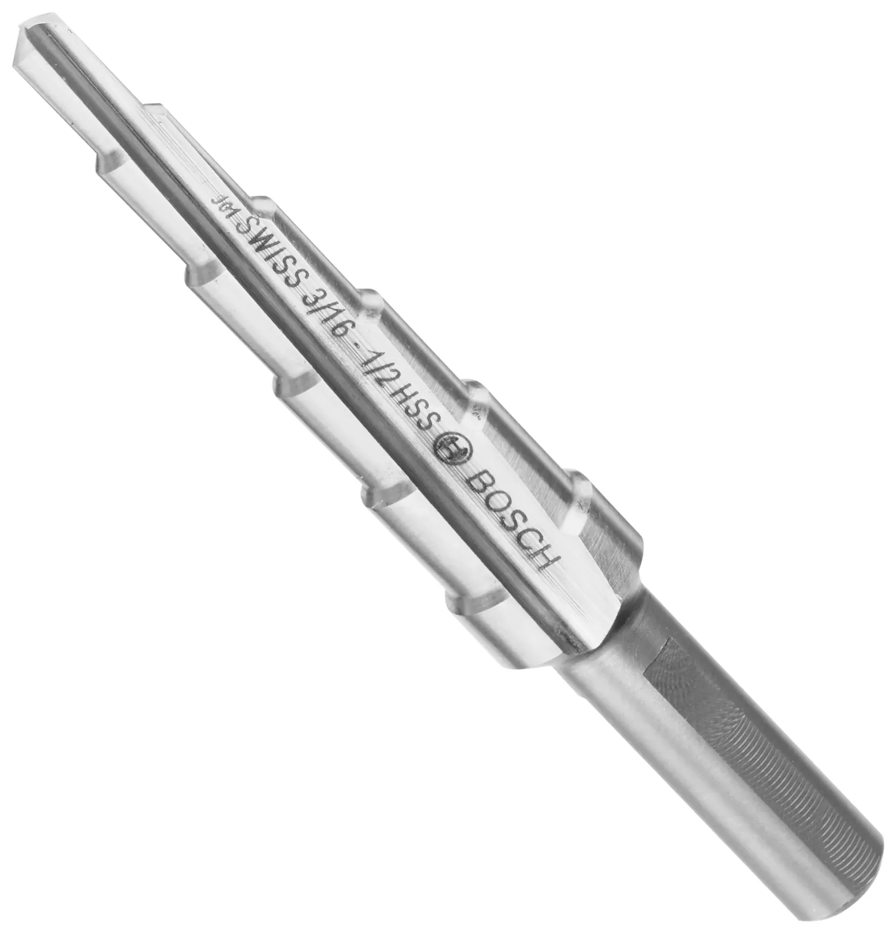 Bosch 3/16" to 1/2" High-Speed Steel Turbo Step Drill Bit SDC6
