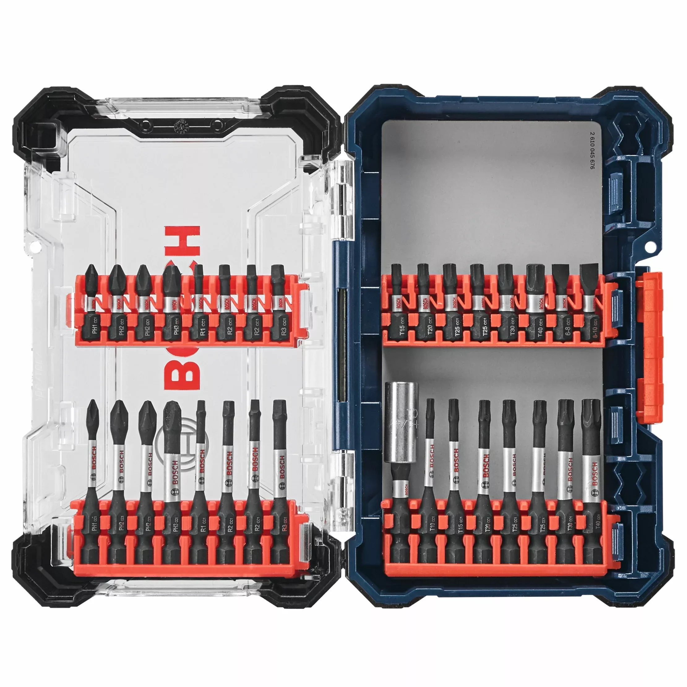 Bosch 32 pc Driven Impact Screwdriving Custom Case Set SDMSD32