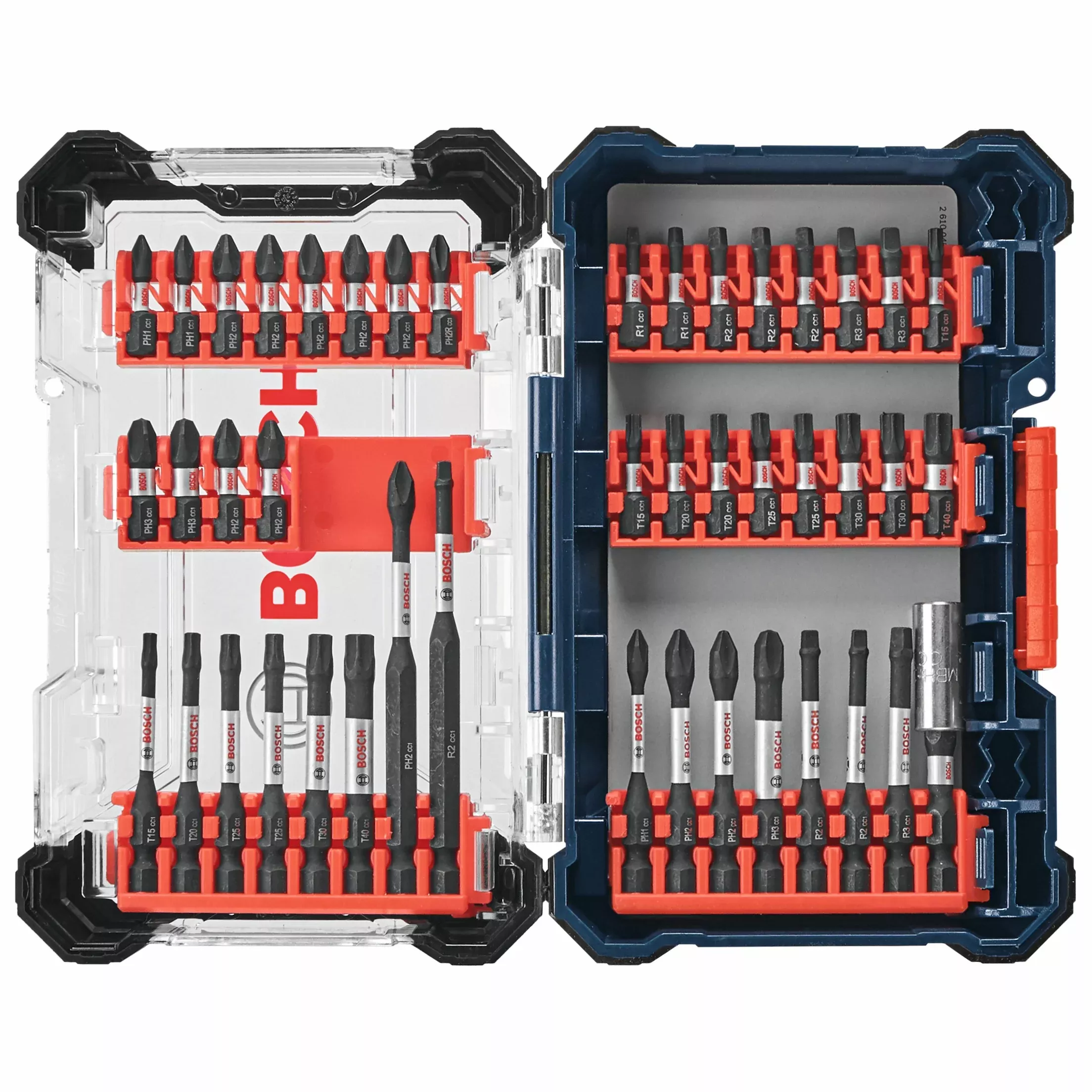 Bosch 44 pc Driven Impact Screwdriving Custom Case Set SDMSD44