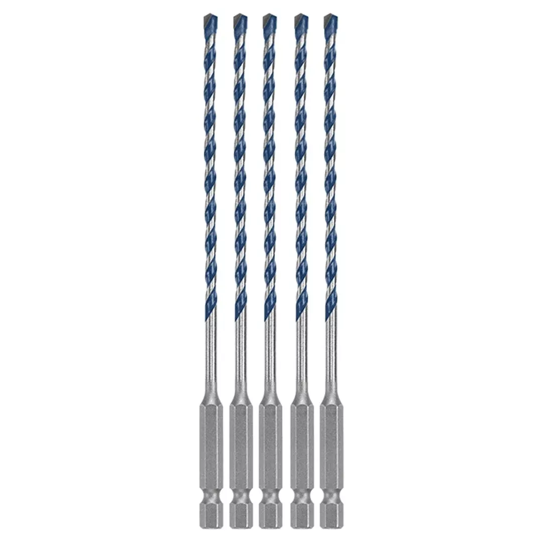 Bosch 5/32" x 6" Blue Granite Turbo Carbide Hammer Drill Bits (5-Pack) HCBG0205T