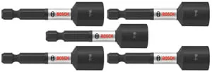 Bosch 5 pc Impact Tough 7/16 x 2-9/16" Nutsetters (Bulk) ITNS7162B