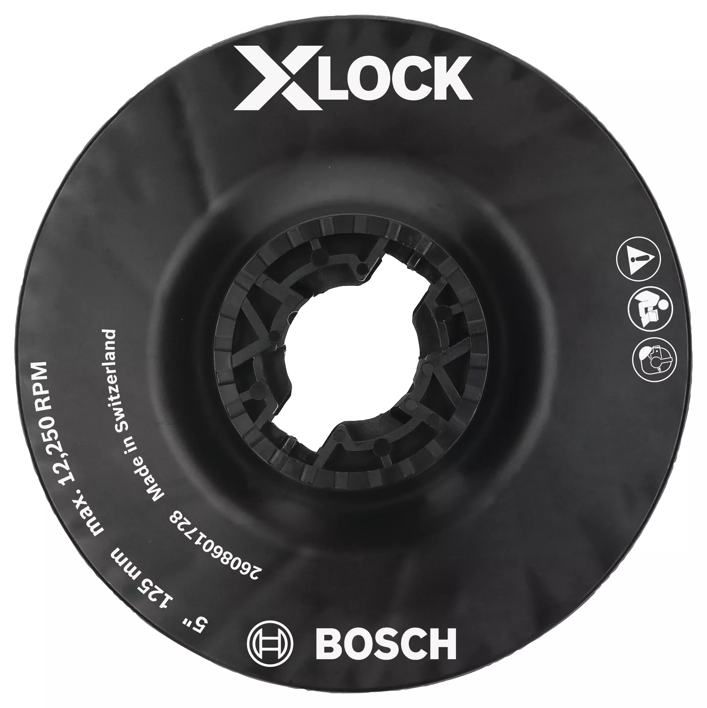 Bosch 5" X-Lock Backing Pad w/ X-Lock Clip - Medium Hardness MGX0500