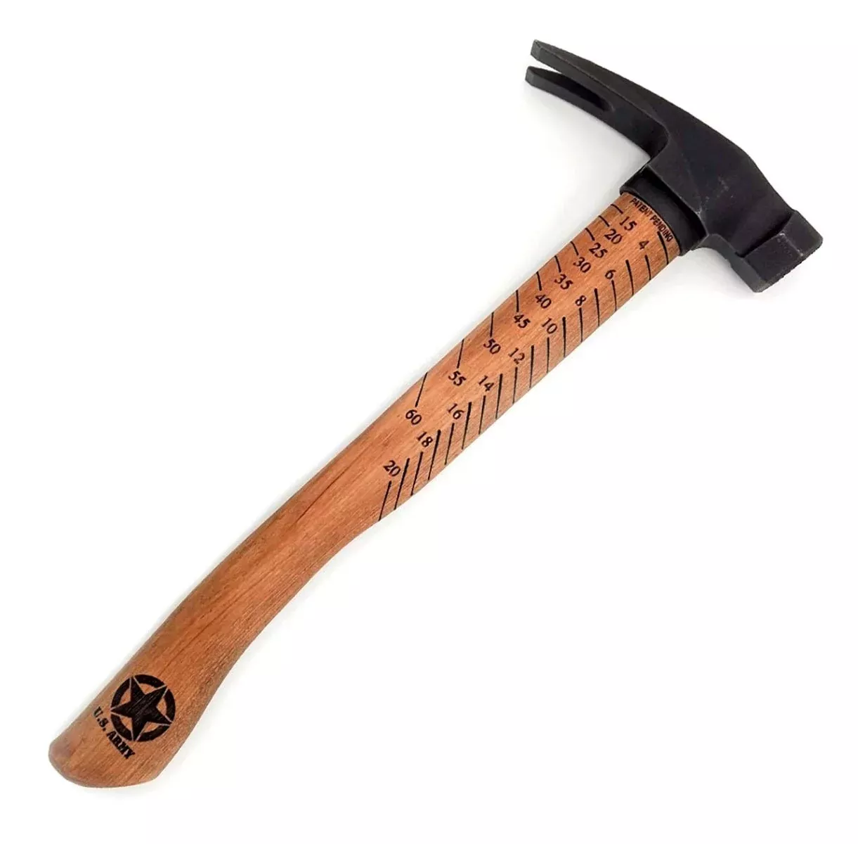 Boss Hammers BH18STHI16S Armed Forces 18oz Steel Smooth Face Hammer with Hickory Handle