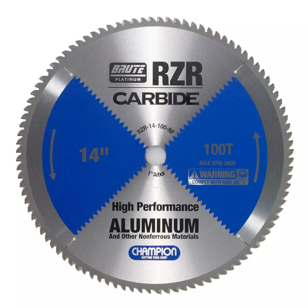 CHAMPION 14" 100T Brute RZR Carbide Circular Saw Blade