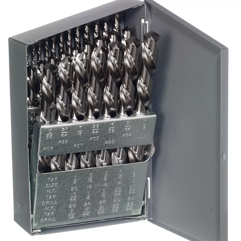 CHAMPION 29 PC. 1/16-1/2 X 64ths Left Hand Drill Set