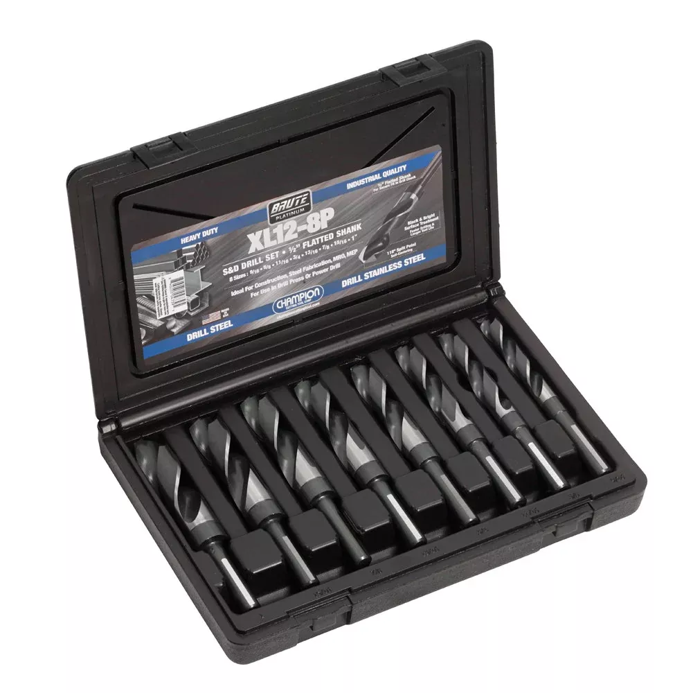 CHAMPION 8 PC. Brute XL12 S&D Drill Set