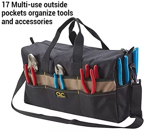 CLC 1113 Custom Leathercraft 1113 XL Tote Bag, 17-Pocket