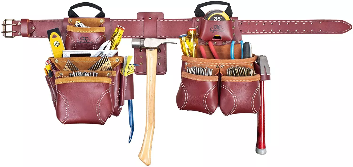 CLC 21455 Top of The Line Pro Framer’s Heavy Duty Leather Combo System