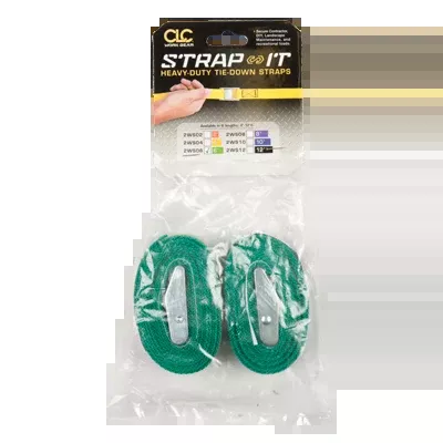CLC 2WS06 6′ Tie-Down Strap, 2-Pack Green