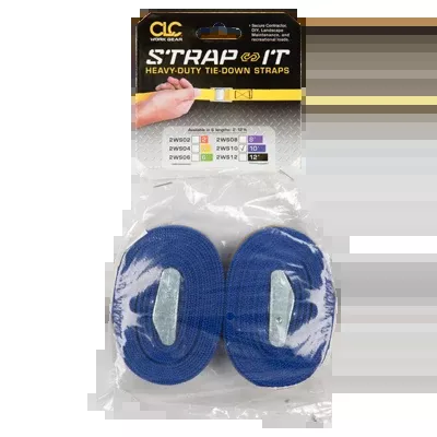 CLC 2WS10 10′ Tie-Down Strap, 2-Pack Blue