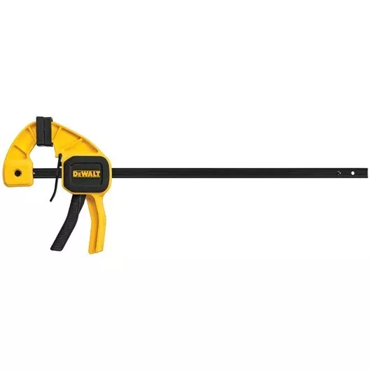 DEWALT 12-Inch Medium Trigger Clamp, 100 lbs Force, One-Handed Operation - DWHT83140