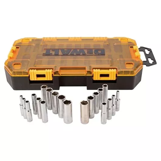 DEWALT 20-Piece 1/4" Drive Deep Socket Set, SAE/Metric - DWMT73811