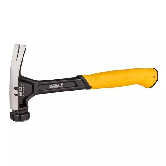 DEWALT 20oz Rip Claw Steel Hammer - One-Piece Steel Construction DWHT51004