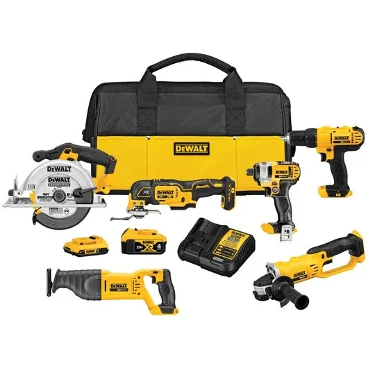 DEWALT 20V MAX 6-Tool Cordless Combo Kit – Pro Performance DCK661D1M1