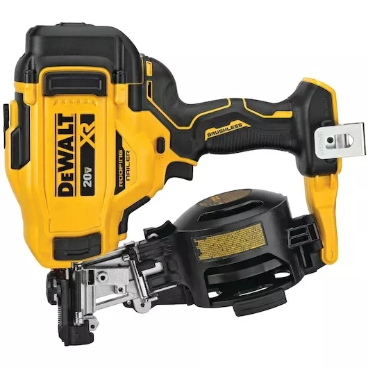 DEWALT 20V MAX* Cordless 15° Coil Roofing Nailer (Tool Only) - DCN45RNB